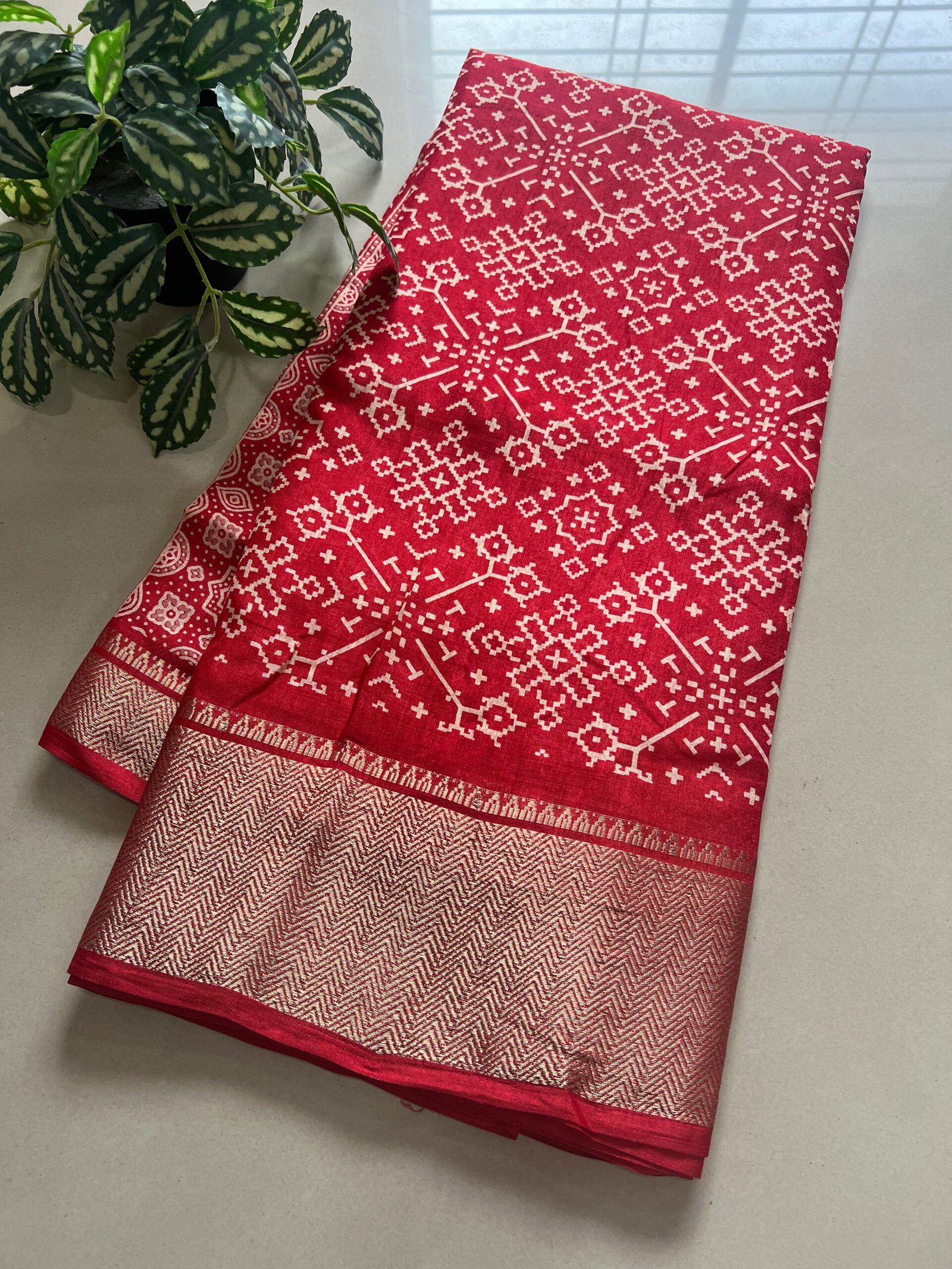 Printed Dola Silk Sarees