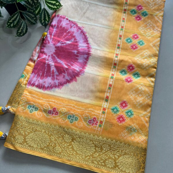 Printed Semi Cotton Silk Saree