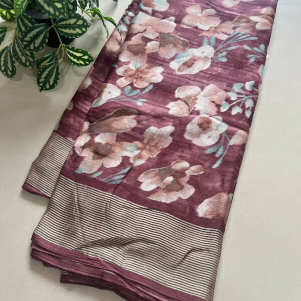 Floral Print Weightless Chiffon Saree