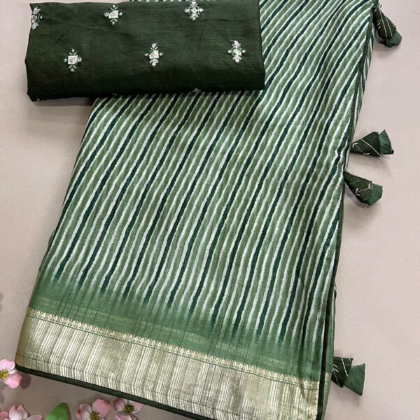 Heavy Blouse Weightless Chiffon Saree