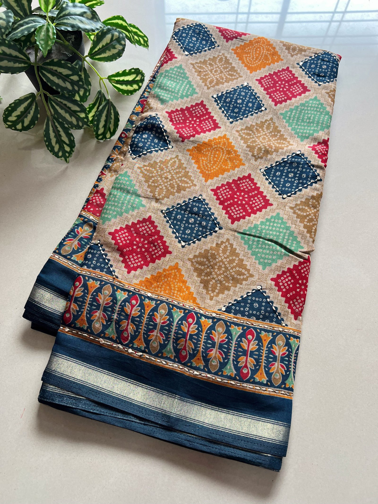 Premium Printed Semi Mul Cotton Saree