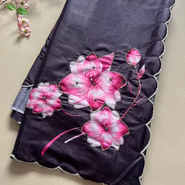 Printed Hand Work Saree
