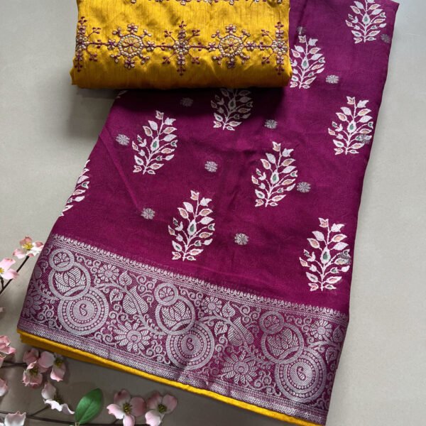 Heavy Blouse Printed Georgette Saree