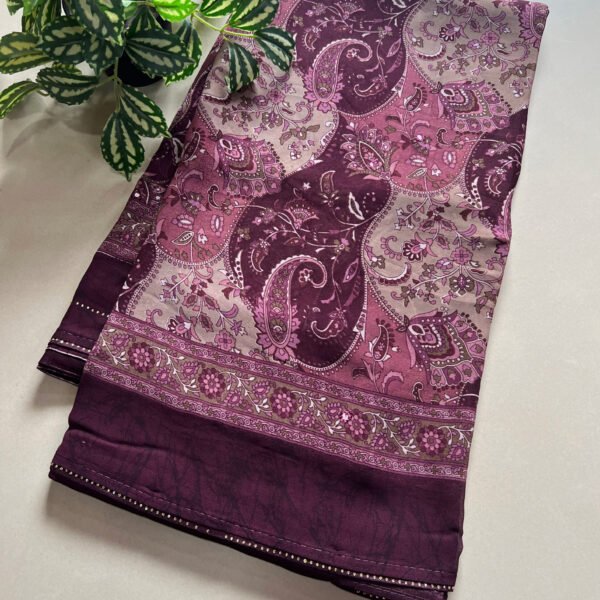 Printed Semi Georgette Saree