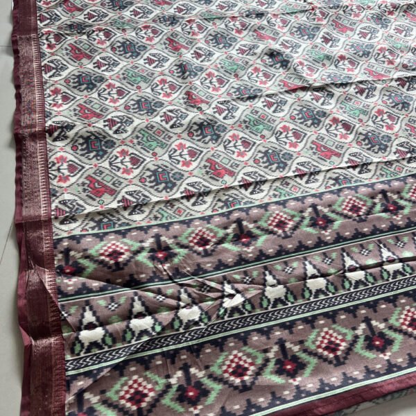 Patola Print Semi Soft Silk Saree